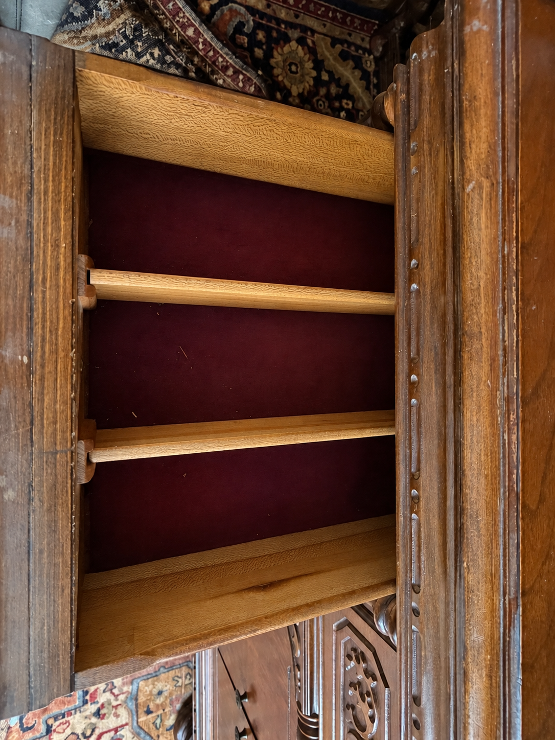 Early 20th Century Renaissance Revival Style Carved Walnut Sideboard
