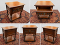 Old Charm Tudor Revival Oak Side Table