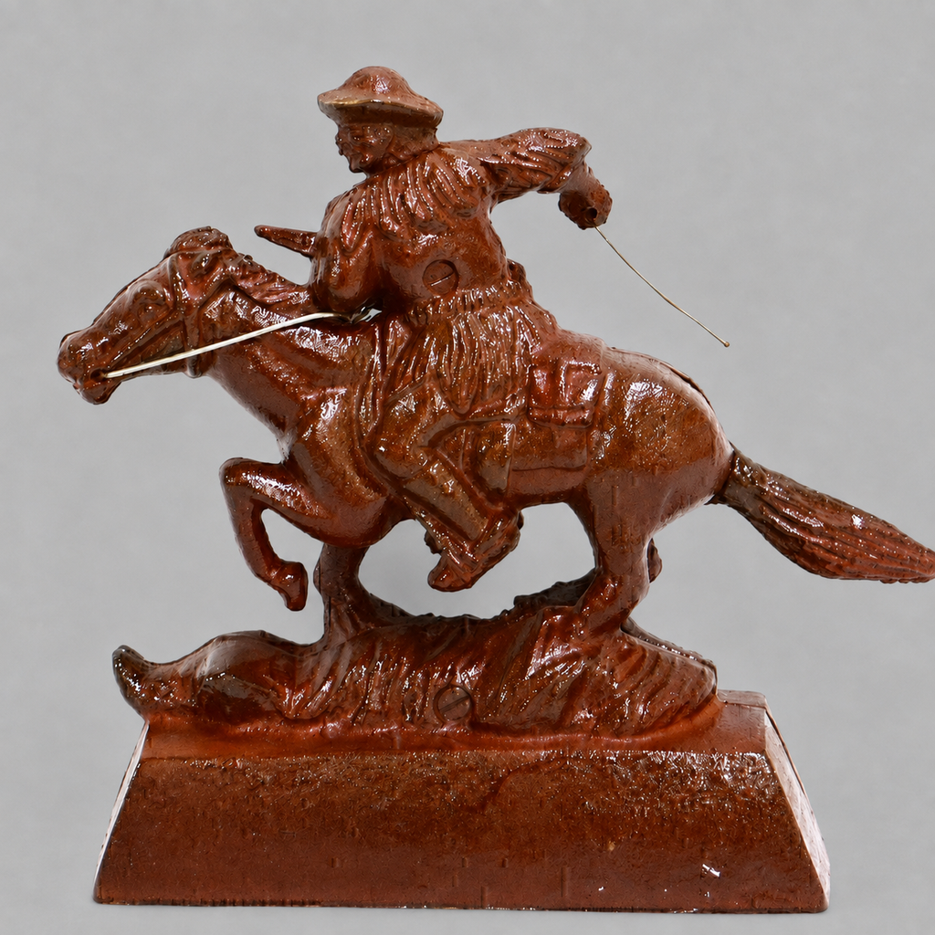 Cast Iron Winchester Man on Horse