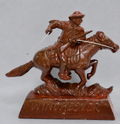 Cast Iron Winchester Man on Horse
