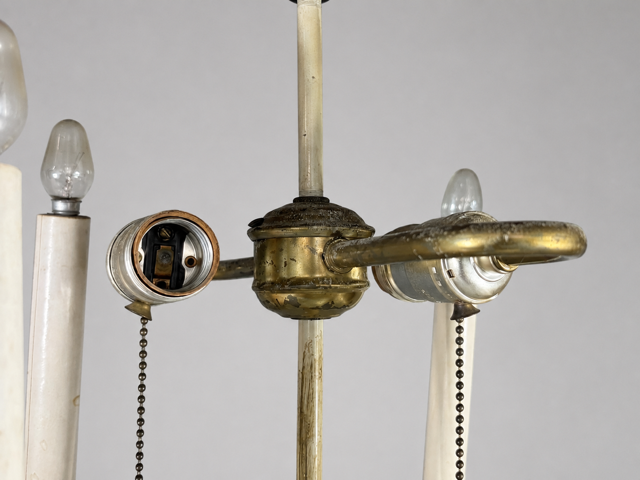 Gilt Bronze Figural Candelabra Table Lamp