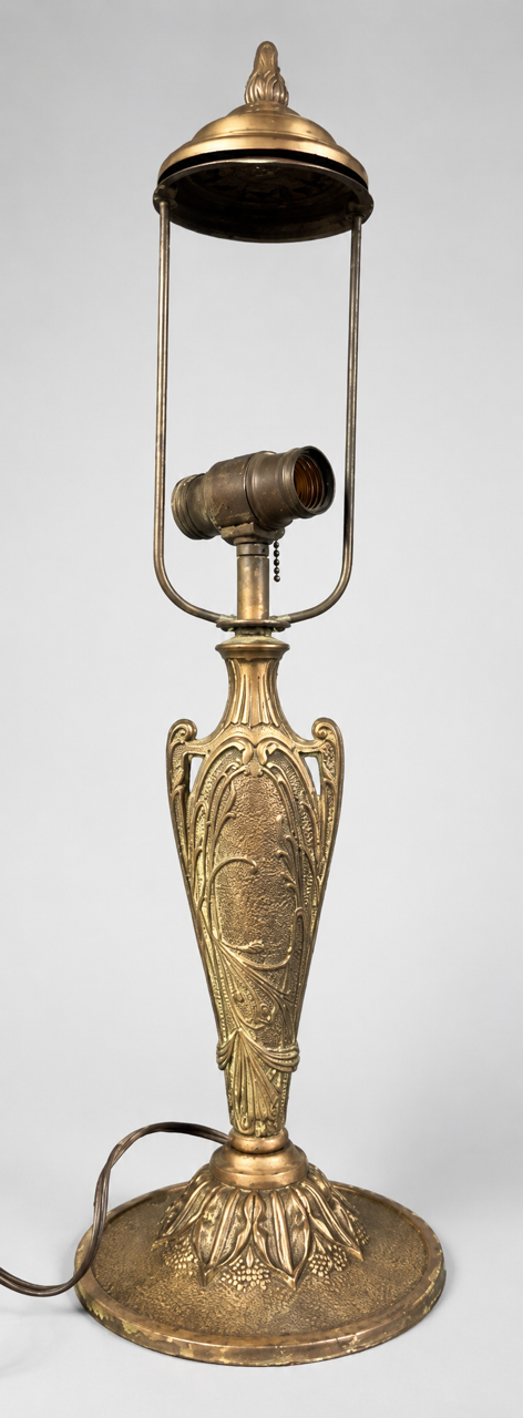 Antique Art Nouveau Cast Iron Table Lamp