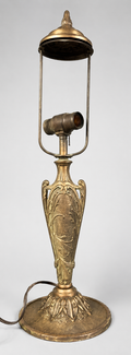Antique Art Nouveau Cast Iron Table Lamp